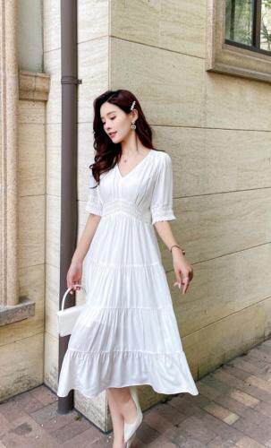 夏季连衣裙，女装连衣裙，锦心绣