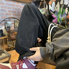 秋冬休闲裤男直筒裤灯芯绒阔腿裤D329-QM529-P45-控58，男装休闲裤，电商D329