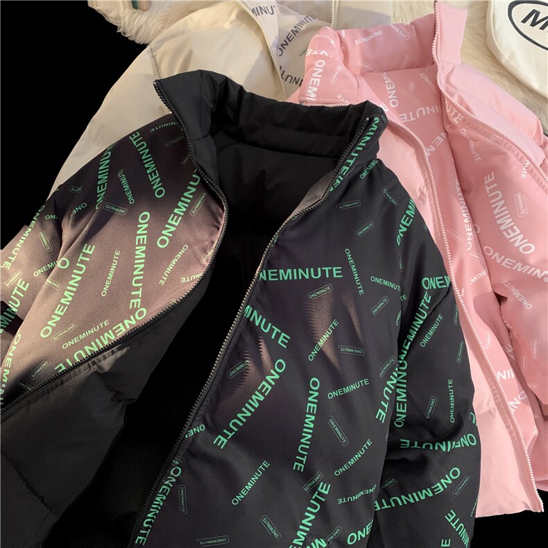 棉衣男女冬季羽绒棉服立领加厚棉袄宽松情侣面包服冬装外套潮ZM04,男装棉衣,星座310B-1
