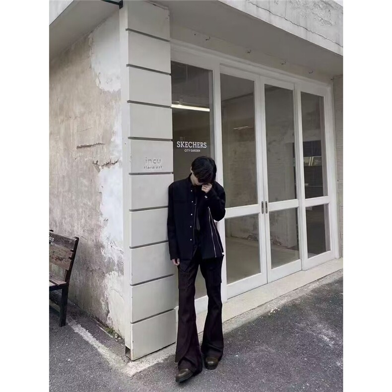 新款文艺百搭棒球领短款夹克男女潮牌衣服春秋美式复古工装外套,男装夹克,星座506A