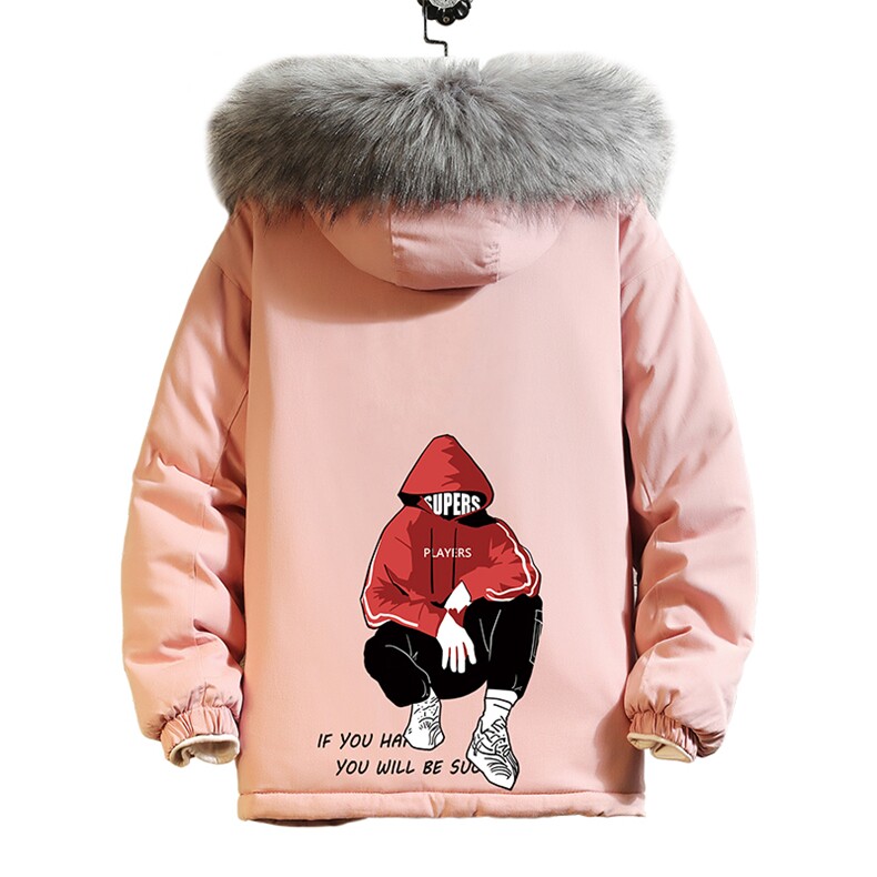 MM48051-P130冬季大毛领衣男士大码加厚袄男服砖墙,男装棉衣,电商A040A