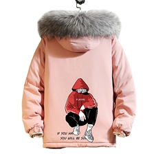 MM48051-P130冬季大毛领衣男士大码加厚袄男服砖墙，男装棉衣，电商A040A