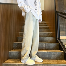 K1223-p35-控58oversizecleanfit牛仔裤褶皱直筒裤老爹裤长裤，男装牛仔裤，星座103A-1