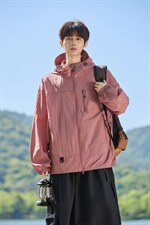 UPF50+有报告凉感轻薄透气宽松大码潮流防晒服DQC659-P48，男装防晒衣，电商B306