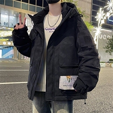 79010-特P268三防羽绒服男冬季轻薄2025新款连帽外套男加厚高级感，男装羽绒服，电商D310B