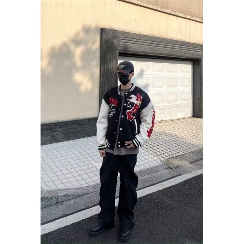 1506/QJ7790/P70韩ivekitsch同款爵士街舞夹克外套嘻哈棒球服,男装夹克,星座1506