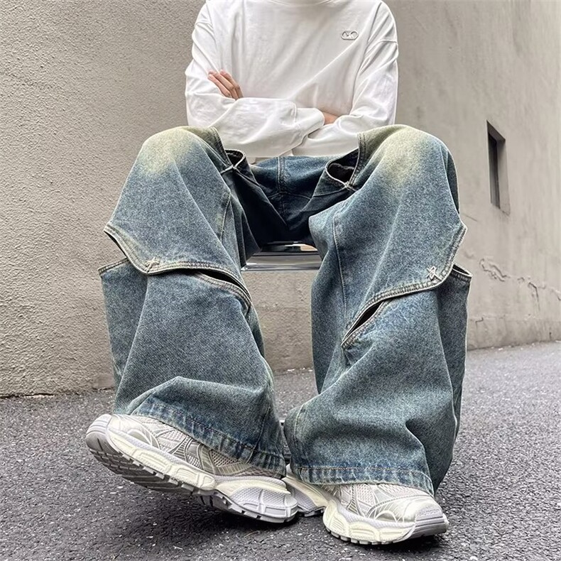 美式牛仔裤男款秋季长裤潮A2007P50,男装牛仔裤,星座1116-2