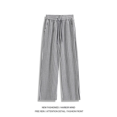 抖音品质美式复古编织条纹潮流百搭休闲裤B315-K25832-特p35控68，男装休闲裤，电商B315