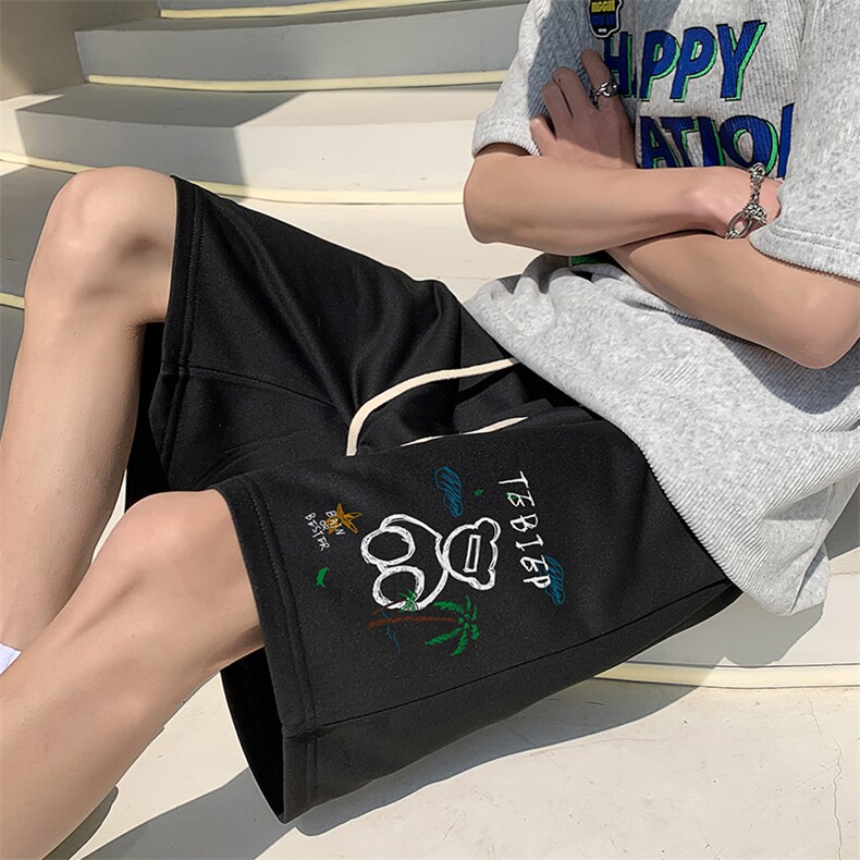 直播抖音得物品质男运动中裤五分短裤K0502P28控39,男装牛仔裤,电商C408(原B339-1)