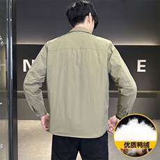 M018-P135标50%男士冬季羽绒服时尚立领轻薄款鸭绒夹克潮流，男装夹克，星座507A（原星座306B-2）