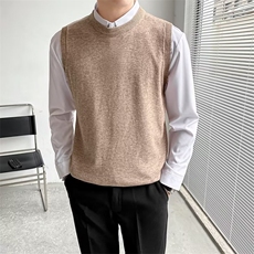 原宿秋季纯色马甲男百搭潮新款宽松型FM01P38，男装背心/马甲，星座1116-2