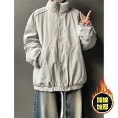 现货5W件冬季三防美式高街雪山立领冲锋衣棉衣男女棉服厚夹克外套，男装夹克，电商A486-1