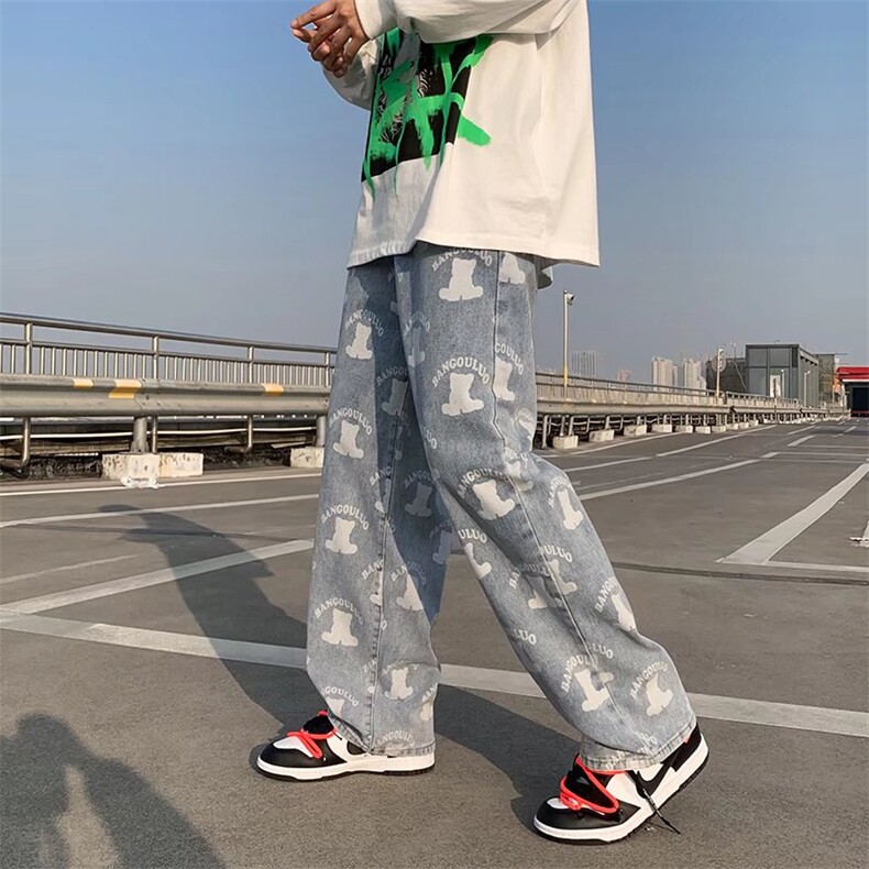 潮流春季牛仔裤男牛仔长裤G7807P40图片