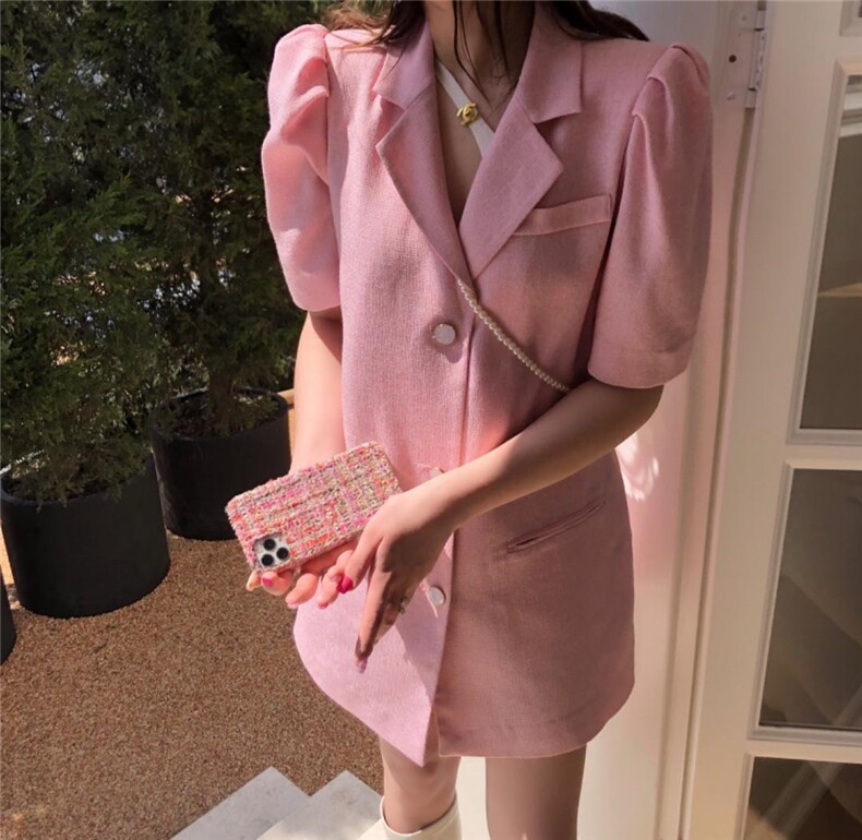 泡泡袖连衣裙，女装连衣裙，倩衣百度