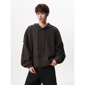 6XL-M 美式基础百搭设计感小众宽松连帽卫衣男 WY52-P60图片