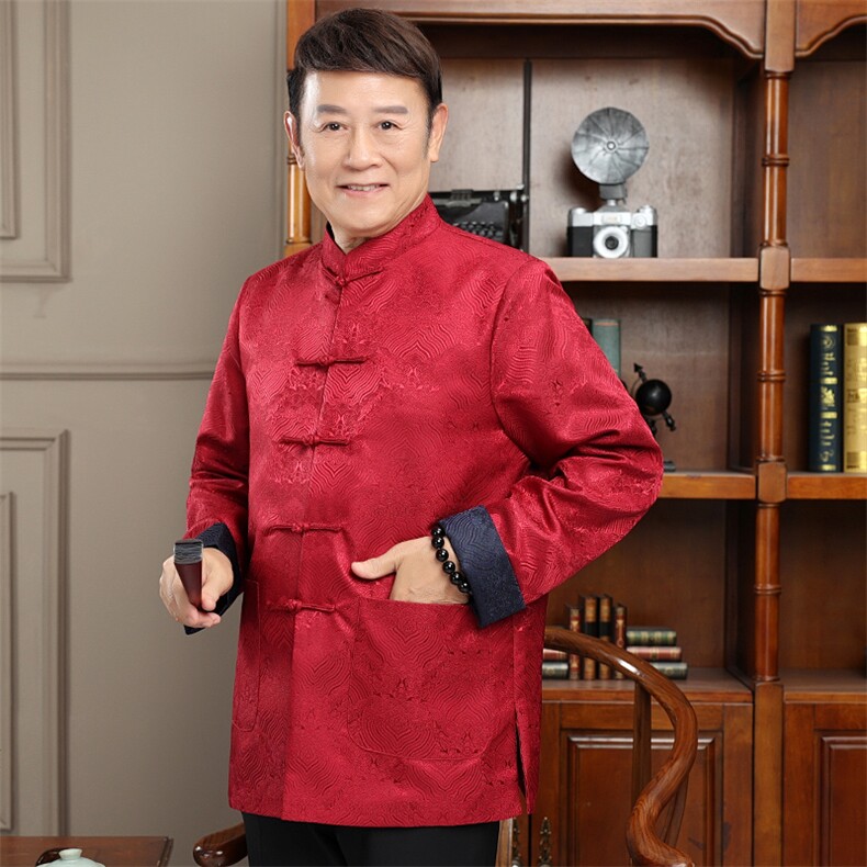 2024高品质主推春款风唐装外套男装中老年中式复古盘扣夹克,男装夹克,钱塘723