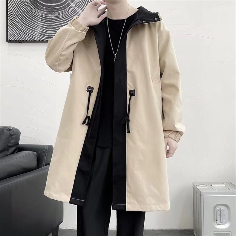 港风休闲男士春季风衣中长款FX64P65,男装风衣,星座1116-2