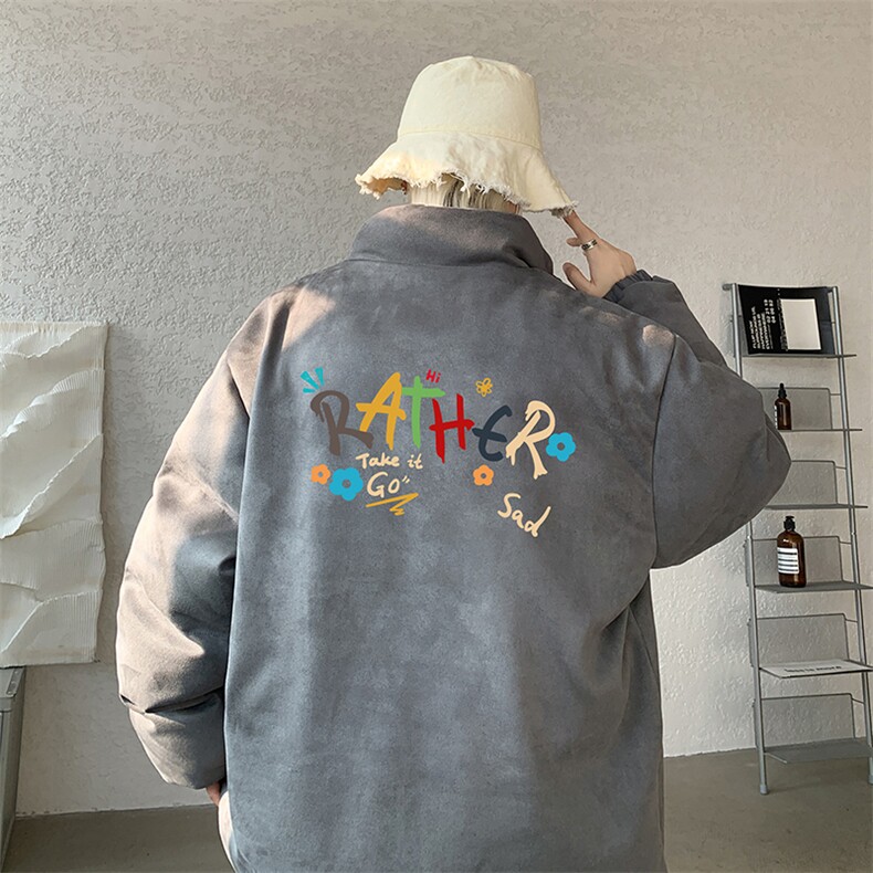 麂皮绒棉衣男大码立领棉袄子男羽绒棉服JM87301-P110图片
