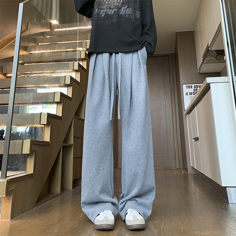 新款打褶弯刀卫裤XZ604-K133-特P35控68,男装休闲裤,星座604