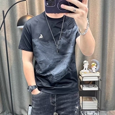 短袖t恤男衫个性印花男士潮流夏季韩版青年百搭修身半袖上衣，男装T恤，星座506A