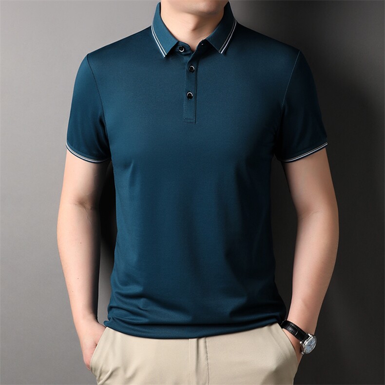 BSS503男士2023年夏季新款百搭T恤男短袖商务休闲体恤男装P50,男装T恤,电商B360
