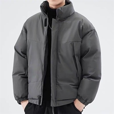 现货美式高街休闲夹克冬季立领纯色三防户外工装加厚棉服外套，男装夹克，电商A486