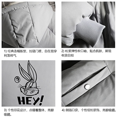MY16179-P100加厚加绒连帽衣男大码服男面包服男网格挂拍，男装棉衣，电商A040A