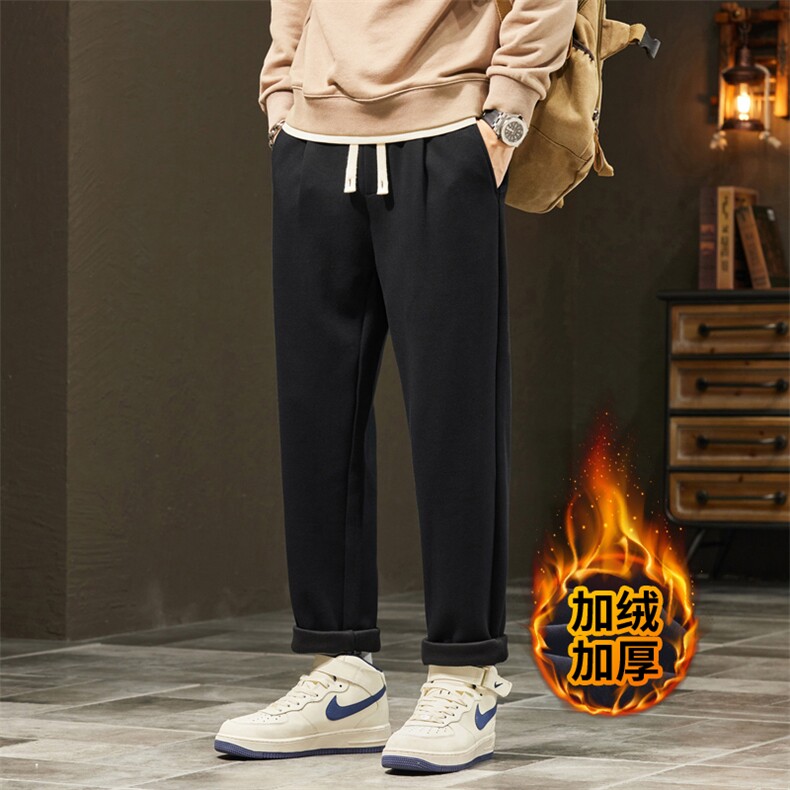 特批工装裤子男士直筒宽松九分锥形休闲运动长裤J830-P40/加绒P50图片