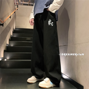 k1013-p50-控68 M-5XL 美式高阶黄泥拉链宽松大码牛仔裤cityboy图片