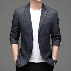 西服男秋冬季潮款休闲商务西服上衣中年男士单西外套MY821-P175，男装西服，电商B212（原钱塘6029）