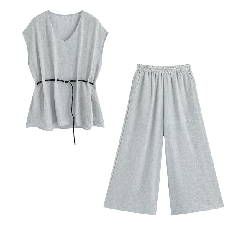 2026年夏季两件套女，女装套装/套裙，衣布洛