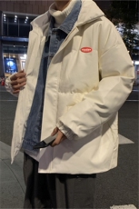秋冬港风服假两件牛仔拼接衣韩版袄男生现货W133-P95，男装棉衣，星座512-4