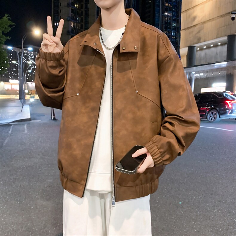 1018-JK633-P75仿版必究--主推优质男士休闲青少年潮流皮夹克,男装夹克,星座1018