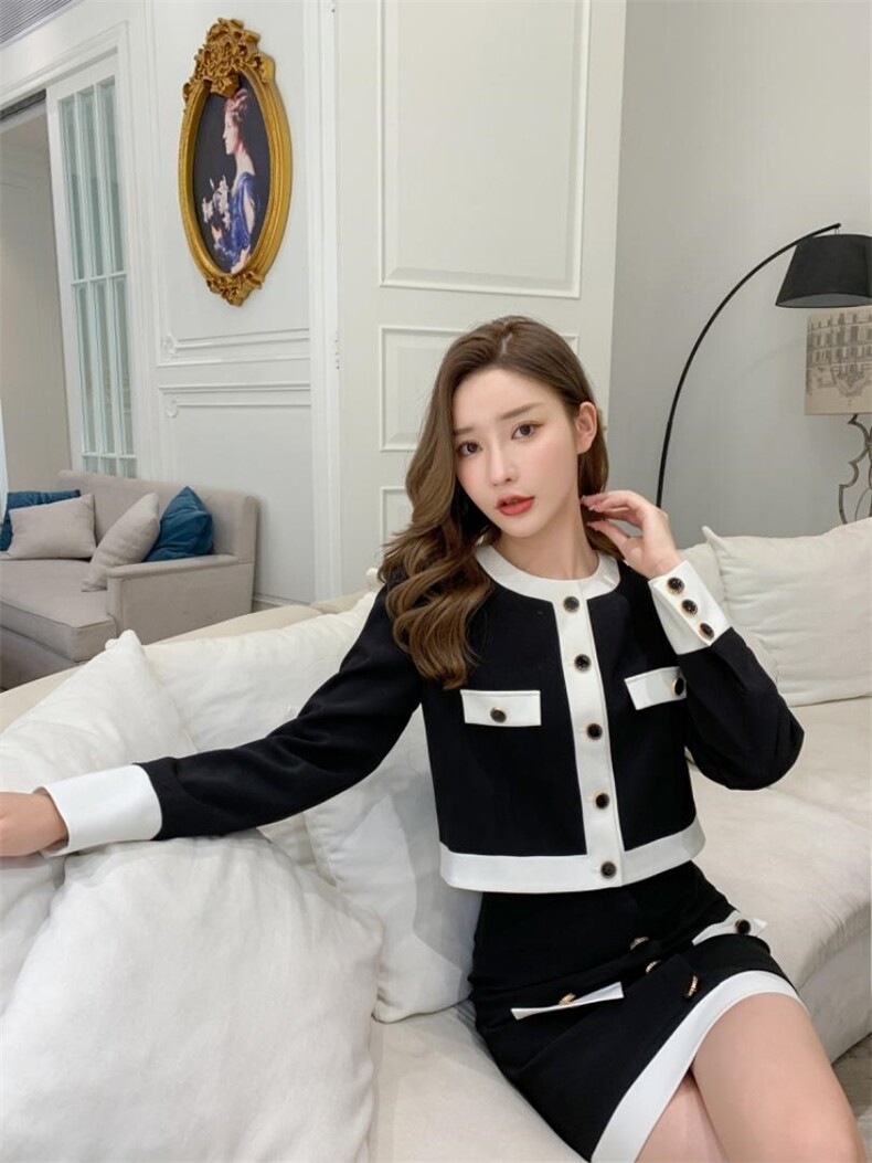 【现货】小香风套装，女装职业装，一浅浅+