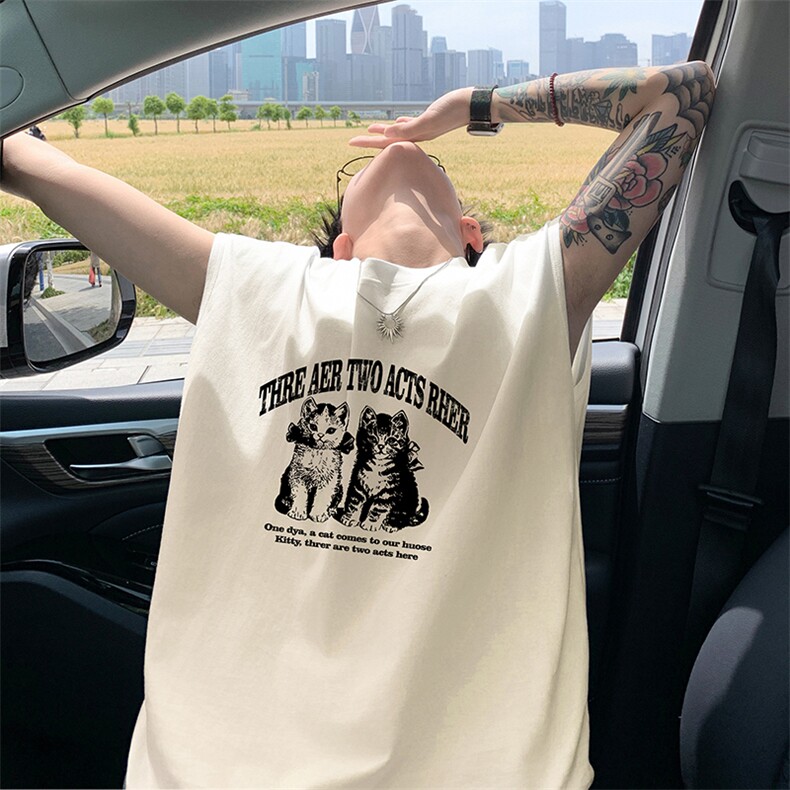 量大优得物抖音高品质重磅230克美式印花无袖t恤背心WB367特P18,男装T恤,电商A486