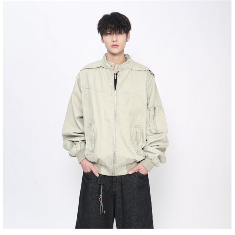 W10542-P75 网图现货 新款设计感宽松百搭棒球服夹克外套  高品质图片