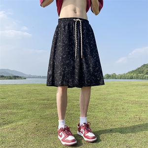 供视频~可二开 扎染短裤男夏季五分裤 K838特P30 控55图片