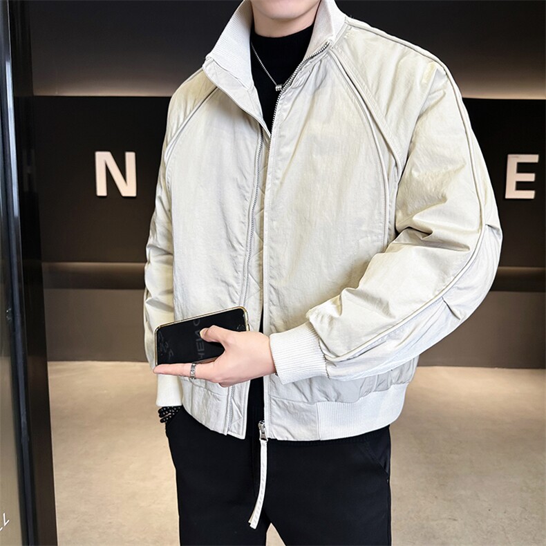 90新标2025设计款立领简约休闲加厚保暖羽绒服外套5889-P295,男装羽绒服,电商A413