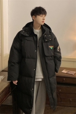 冬季新款美式高街中长款棉衣男加厚连帽棉服保暖棉袄MY668-P148，男装棉衣，星座812