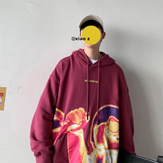【】A003-HW3125-P58新款炫彩印花时尚连帽卫衣几物2，男装卫衣，电商A003