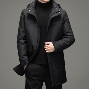冬季新款脱卸帽羽绒服休闲拆卸内胆外套爸爸装上衣YYYR6806-P335图片