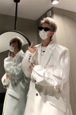 小众金属垫肩西装外套男设计感高级西服夹克XZ514-2-24234-P128，男装夹克，星座514-2(原B239)