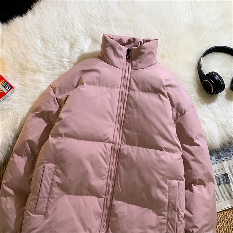 得物二开跑量棉衣休闲加厚棉服男女同款情侣纯色面包服218-35,男装棉衣,星座1402-1