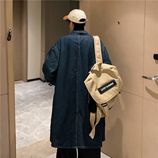 FY5001-80限价118M-5XL有加绒cityboy日系风衣长款大码宽松过膝，男装风衣，星座116
