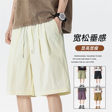 现货夏季工装短裤男ins潮牌休闲百搭潮流痞帅五分裤D02518-P35，男装牛仔裤，星座308B-2