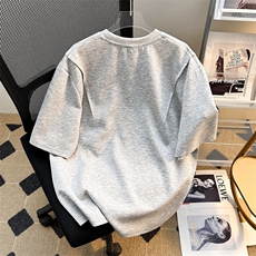 美式复古圆领短袖T恤男女夏日宽松棉上衣服T0511-P35，男装T恤，星座308B-1