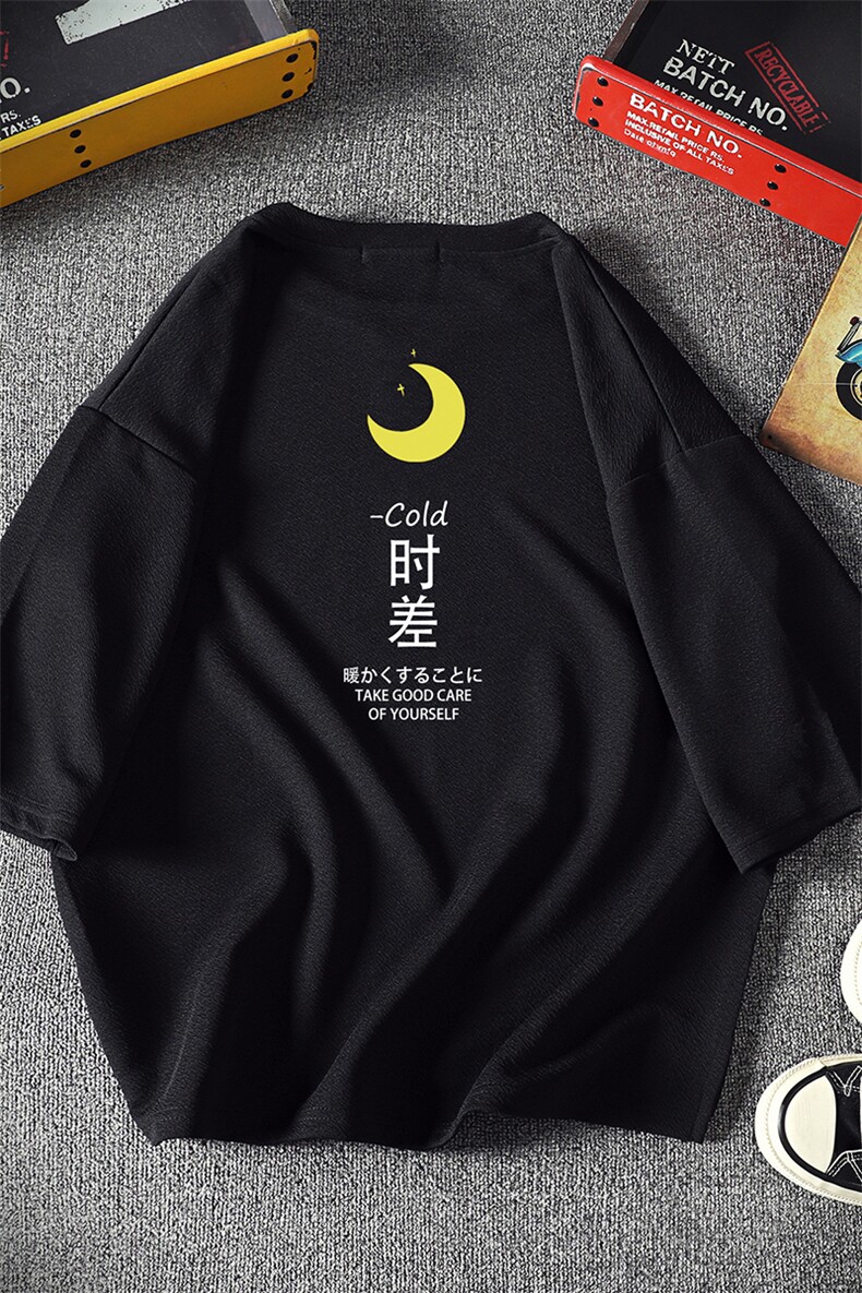 Q11047-P30春夏季七分袖t恤男大码五分袖男短袖中袖,男装T恤,电商A040A