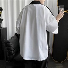 五分袖衬衫春款男港风潮流C00005P30图片