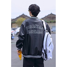 美式字母刺绣棒球服男女春秋潮牌ins情侣休闲夹克外套J631-P68，男装夹克，星座1109-3