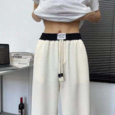 弯刀裤子男款2025新款春秋潮流ins休闲裤男士宽松阔腿裤K6492-P36，男装休闲裤，星座412-2